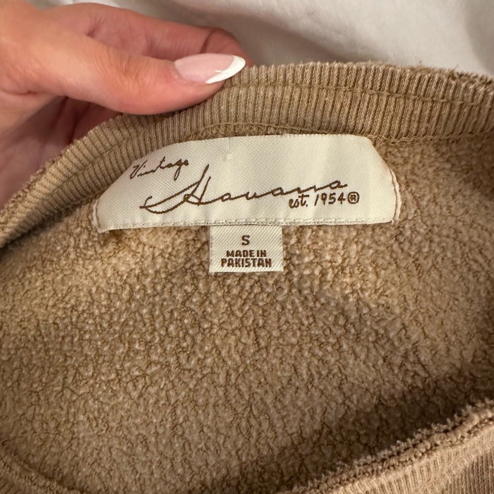 Vintage Havana Beige Knit Top